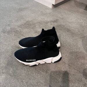 Balenciaga Black Speed Trainer Sneakers